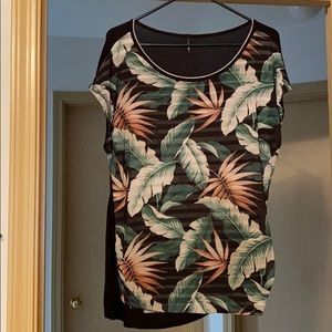 Mixed print top